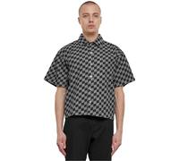 Urban Classics Herren Hemd Laser Check Printed Boxy Shirt, Kariertes Shirt für Männer, Oversized Fit