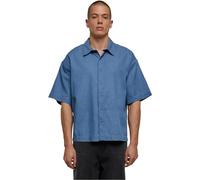 Urban Classics Herren Hemd Lightweight Denim Shirt, lässiges Jeanshemd für Männer, Halbarm, erhältlich in verschiedenen Fraben, Größen S-5XL