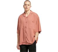 Urban Classics Hemd Oversized Resort Shirt Kurzarm Terracotta Gr. M