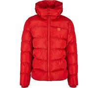 Urban Classics Hooded Puffer Jacket in Gr. 4XL in Rot