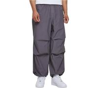Stoffhose URBAN CLASSICS "Urban Classics Herren Popline Parachute Pants" Gr. XXL, US-Größen, schwarz (darkshadow) Herren Hosen (81045563-XXL) darkshadow