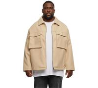 Allwetterjacke URBAN CLASSICS "Urban Classics Herren Big Pocket Blouson" Gr. M, beige (wetsand) Herren Jacken (86389412-M) wetsand