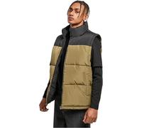 Urban Classics - Herren Block Puffer Weste BLACK/TINIOLIVE XL