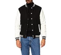 Urban Classics Herren Jacke, Collegejacke, Blk/Wht, XL