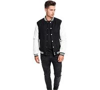 Urban Classics Herren Jacke 'Oldschool' schwarz / weiß, Größe XL, 3878361 Schwarz / Weiß XL