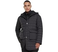 Urban Classics Herren TB6383-Polar Fleece Lined Parka Jacke, Black, XL