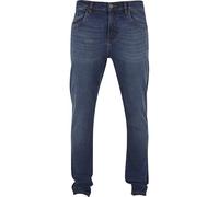 Urban Classics Herren Jeans Heavy Ounce Slim Fit Jeans, Slim Fit Jeans für Männer, Karotte Schnitt, new dark blue washed, 38