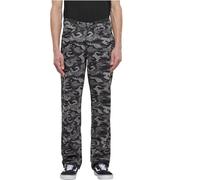 Urban Classics Jeans für Herren – Laser-Camo-Print – Schwarz Größe 38