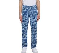 Urban Classics Herren Jeans Laser Camo Printed Jeans, Jeanshose für Männer im Camo-Muster, Regular Fit