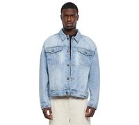 Urban Classics Herren Jacke Heavy Ounce Boxy Denim Jacket, lässige Denim Jacke für Männer, Umlegekragen, new light blue washed, XXL