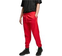 Stoffhose URBAN CLASSICS "Urban Classics Herren Basic Sweatpants 2.0", Herren, Gr. XS, US-Größen, cityrot, 80% Baumwolle, 20% Polyester, unifarben, loose fit, Hosen (12360523-XS) cityrot