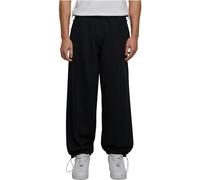 Jogginghose URBAN CLASSICS "Urban Classics Herren Parachute heavy Sweatpants", Herren, Gr. S, US-Größen, schwarz, 100% Baumwolle, unifarben, loose fit, Hosen (12820156-S) schwarz