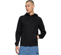 Urban Classics Herren Sweatshirt 2-tone Zip Hoody, zweifarbiger Hoody für Männer, Regular Fit, blk/blk, 4XL