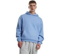 Kapuzensweatshirt URBAN CLASSICS "Urban Classics Fluffy Hoody", Herren, Gr. XS, powderblau, 70% Baumwolle, 30% Polyester, unifarben, Sweatshirts (43613404-XS) powderblau