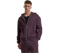 Urban Classics Herren Kapuzenpullover Fluffy Zip Hoody, Flauschiger Kapuzenpullover mit Reißverschluss, Zip Hoodie für Männer, Oversize Fit
