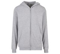 Sweatjacke URBAN CLASSICS "Urban Classics Basic Essential Zip Hoody", Herren, Gr. XL, erdgrau, 65% Baumwolle, 35% Polyester, unifarben, Sweatjacken Sweatjacke (87137255-XL) erdgrau