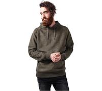 Urban Classics Imitation Suede Hoody Männer in Gr. M in Olive