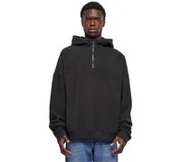 Urban Classics Oversized Polar Fleece Half Zip Hoody in Gr. S in Schwarz