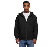 Urban Classics Herren Kapuzenpullover Zip Hoody, Sweatjacke mit Reißverschluss für Männer, Loose Fit, 4XL, Black