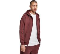 Urban Classics Herren Kapuzenpullover Zip Hoody, Sweatjacke mit Reißverschluss für Männer, Loose Fit, L, Cherry