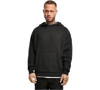 Urban Classics Herren Knitted Hoody Kapuzenpullover, Black, 3XL