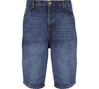 Urban Classics Herren Jeans-Shorts 90s Heavy Denim Weites Bein 3/4 Länge dunkelblau washed Gr. 33