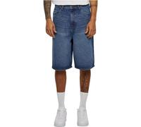 Urban Classics Herren Shorts 90`s Heavy Denim Shorts, Jeans-Shorts für Männer, Weites Bein, 3/4 Länge, new mid blue washed, 33