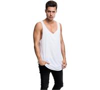 Urban Classics Tanktop Long Shaped Open Edge Loose Tank White-S
