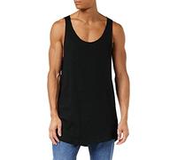 Urban Classics Long Shaped Open Edge Loose Tank Herren-Tank-Top - schwarz S