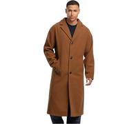 Urban Classics Herren Long Coat, langer Mantel mit Oversized-Passform, Reverskragen und Paspeltaschen, gefütterter Wintermantel, Größen S - 5XL