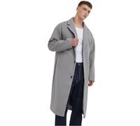 Urban Classics Herren Long Coat Mantel, wolfgrey, M