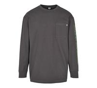 Urban Classics Herren Neon Logo Boxy Pocket LS