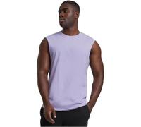Urban Classics Herren T-Shirt Open Edge Sleeveless Tee, ärmelloses T-Shirt für Männer, Rundhals, Baumwolle, dustylilac, 4XL