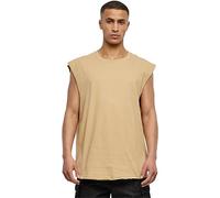 Urban Classics Herren Open Edge Sleeveless Tee - Locker geschnittenes Muskelshirt aus 100% Baumwolle, ärmellos, Sommer Tank Top für Sport & Freizeit,Unionbeige,5XL