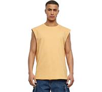 Urban Classics Herren Tank Top Open Edge - locker, 100% Baumwolle, ärmellos - Paleorange 3XL