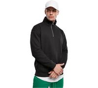 Urban Classics Pullover Organic Basic Troyer – Herren, 100% Baumwolle, Gr. S, Schwarz