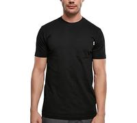 Urban Classics Organic Cotton Basic Pocket Tee in Gr. 4XL in Schwarz