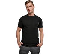 Urban Classics Organic Cotton Basic Pocket Tee in Gr. 5XL in Schwarz