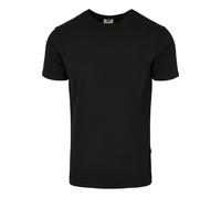 Urban Classics Organic Fitted Strech Tee in Gr. S in Schwarz