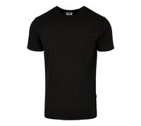 Urban Classics Organic Fitted Strech Tee in Gr. S in Schwarz