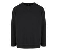 Urban Classics Herrenpullover Oversized Open Edge Crewneck Schwarz Größe S