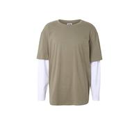 Urban Classics Herren Oversized Shaped Double Layer LS Tee - Langes T-Shirt mit Langen Ärmeln im Layer-Look, Oversize Passform, 100% Baumwolle, Streetwear Style