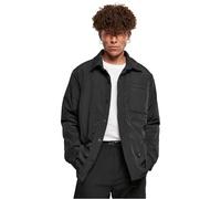 Urban Classics Herren Padded Nylon Shirt Jacket Jacke, Black, L
