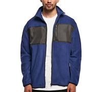 Urban Classics Patched Micro Fleece Jacket in Gr. L in Schwarz