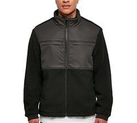 Winterjacke URBAN CLASSICS "Urban Classics Herren Patched Sherpa Jacket" Gr. M, schwarz Herren Jacken (70397753-M) schwarz