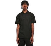 Urban Classics Herren TB6223-Oversized Zip Polo Polohemd, Black, S
