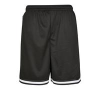 Urban Classics Premium Stripes Mesh Shorts Männer in Gr. S in Schwarz