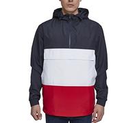 Urban Classics Herren Pullover Color Block TB2101, Gestreift, Gr. Medium (Herstellergröße: M), Mehrfarbig (Navy/Fire Red/White 01224)