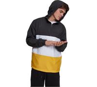 Urban Classics Herren Pullover Color Block TB2101, Gestreift, Gr. Medium (Herstellergröße: M), Mehrfarbig (Black/Chrome Yellow/White 01337)