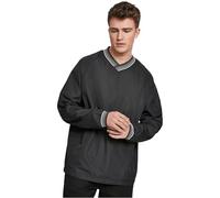 Urban Classics Herren Pullover Warm Up Pull Over, Blk/Gry, Größe: L